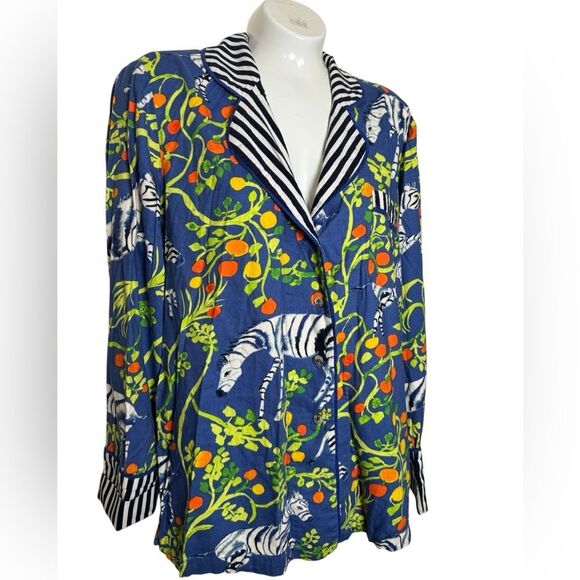 Olivia Wendel for Anthropologie Zebra Sleep Top - Picture 4 of 9